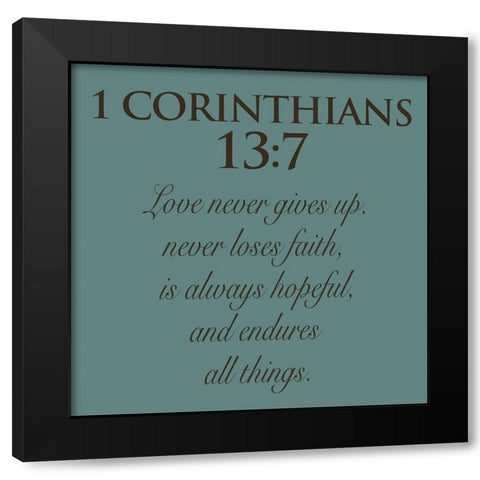 Corinthians Black Modern Wood Framed Art Print with Double Matting by Grey, Jace