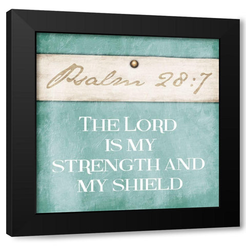 My Shield Black Modern Wood Framed Art Print by Grey, Jace