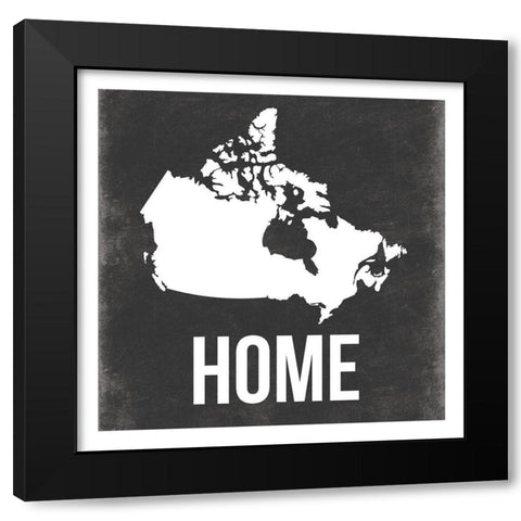 Canada Home Black Modern Wood Framed Art Print with Double Matting by Grey, Jace