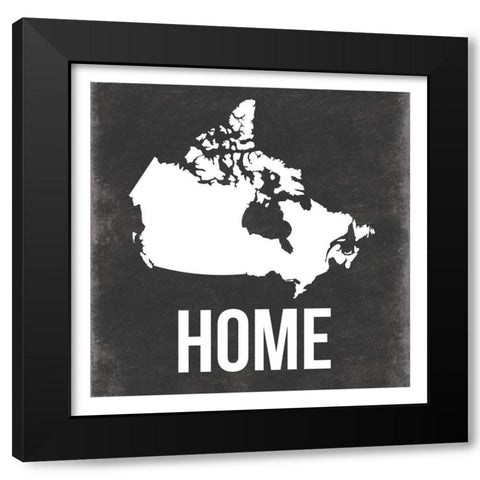 Canada Home Black Modern Wood Framed Art Print by Grey, Jace