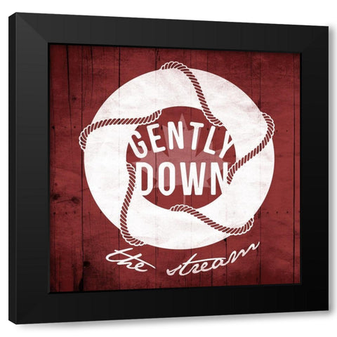 Canada Gently Down Black Modern Wood Framed Art Print by Grey, Jace
