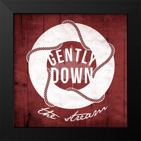 Canada Gently Down Black Modern Wood Framed Art Print by Grey, Jace