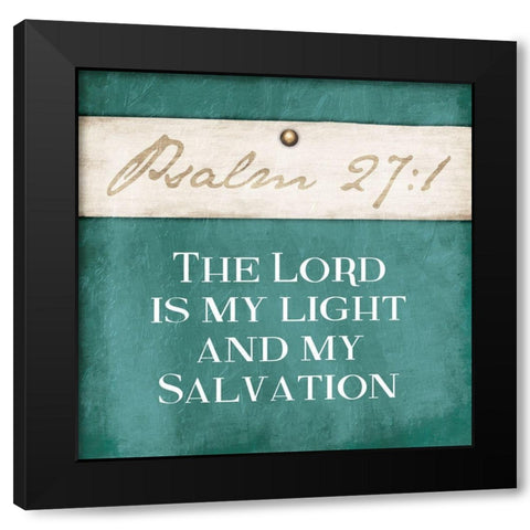 Psalm Lord Black Modern Wood Framed Art Print with Double Matting by Grey, Jace