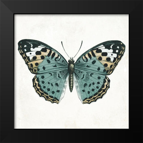 Neutral Butterfly 2 Black Modern Wood Framed Art Print by Grey, Jace