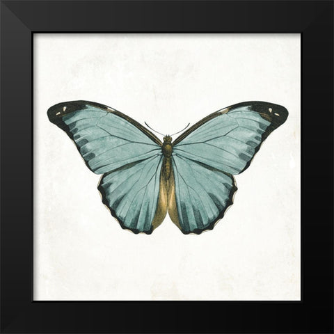 Neutral Butterfly 4 Black Modern Wood Framed Art Print by Grey, Jace