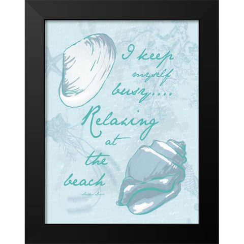 Relaxing Black Modern Wood Framed Art Print by Grey, Jace