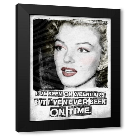 Monroe 2 Black Modern Wood Framed Art Print with Double Matting by Grey, Jace