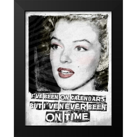 Monroe 2 Black Modern Wood Framed Art Print by Grey, Jace