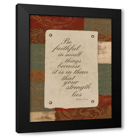 Your Strength Black Modern Wood Framed Art Print by Grey, Jace