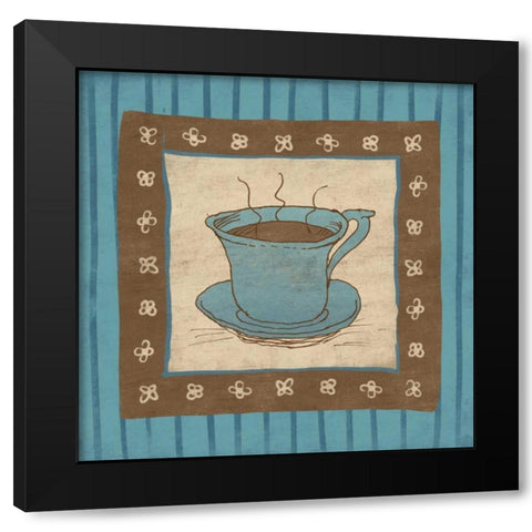 Coffee Black Modern Wood Framed Art Print by Grey, Jace