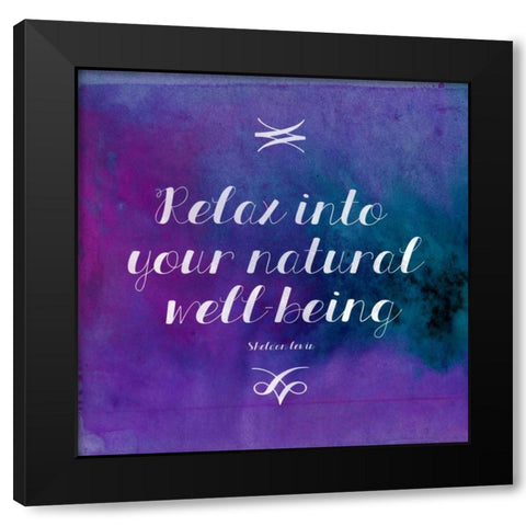 Relax 2 Black Modern Wood Framed Art Print with Double Matting by Grey, Jace