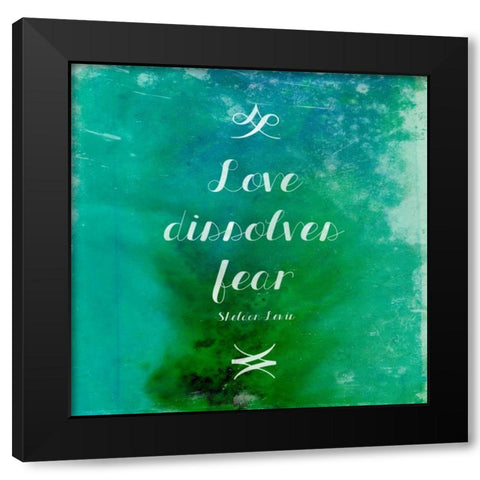 Love Black Modern Wood Framed Art Print by Grey, Jace