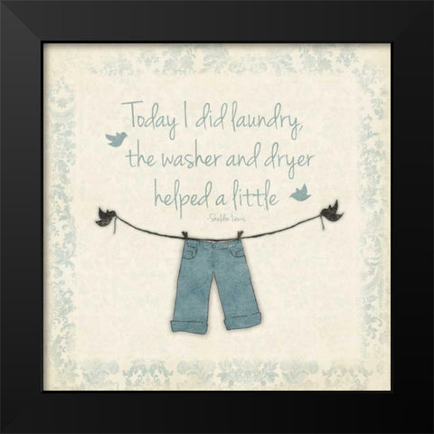 Laundry 2 Black Modern Wood Framed Art Print by Grey, Jace