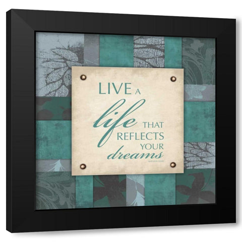 Dreams Black Modern Wood Framed Art Print by Grey, Jace