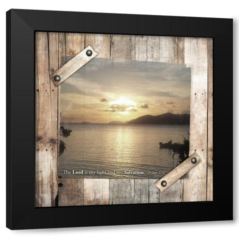 Salvation Black Modern Wood Framed Art Print by Grey, Jace