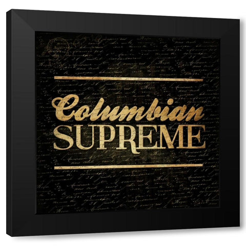 Columbian Supreme Black Modern Wood Framed Art Print with Double Matting by Grey, Jace