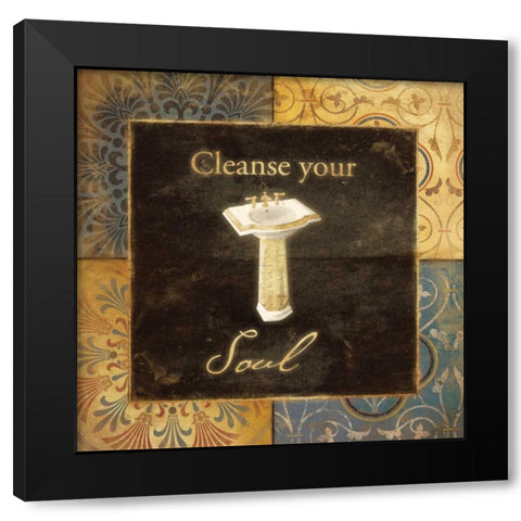 Sink Black Modern Wood Framed Art Print by Grey, Jace