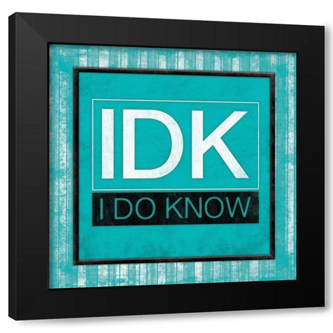 IDK bordered Black Modern Wood Framed Art Print with Double Matting by Grey, Jace