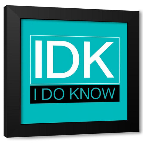IDK Black Modern Wood Framed Art Print with Double Matting by Grey, Jace