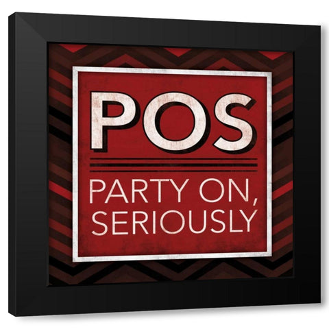 POS Bordered Black Modern Wood Framed Art Print with Double Matting by Grey, Jace