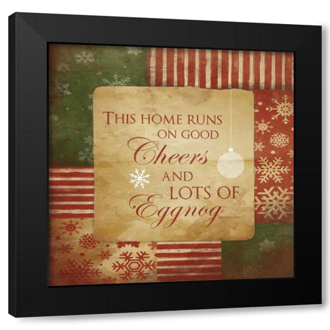 Cheers Black Modern Wood Framed Art Print by Grey, Jace