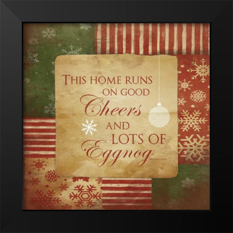 Cheers Black Modern Wood Framed Art Print by Grey, Jace