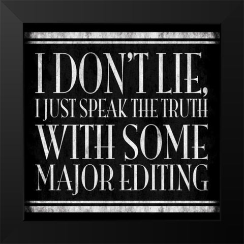 Smarty Pants Black Modern Wood Framed Art Print by Grey, Jace