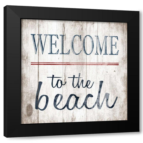 Welcome no arrow Black Modern Wood Framed Art Print by Grey, Jace