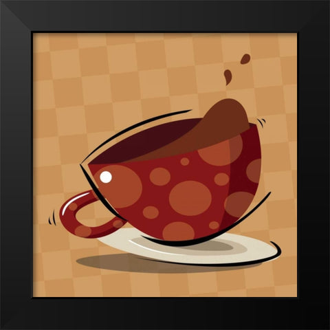 Coffee1 clean Black Modern Wood Framed Art Print by Grey, Jace