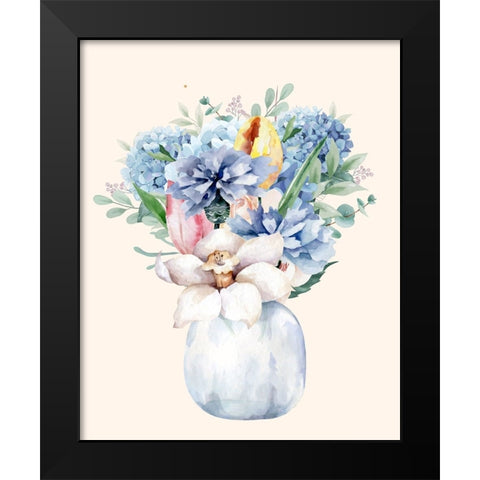 Night Of Romance 1 Black Modern Wood Framed Art Print by Keith, Jesse