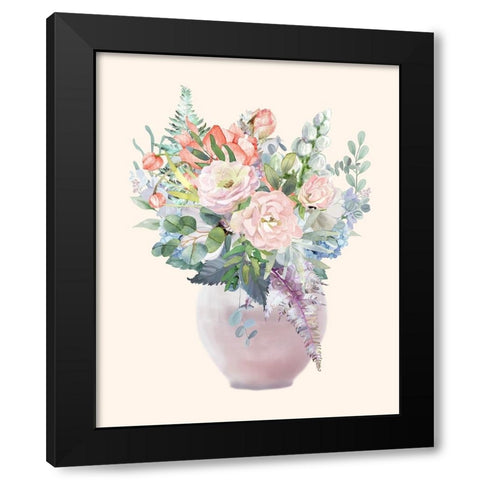 Night Of Romance 2 Black Modern Wood Framed Art Print by Keith, Jesse