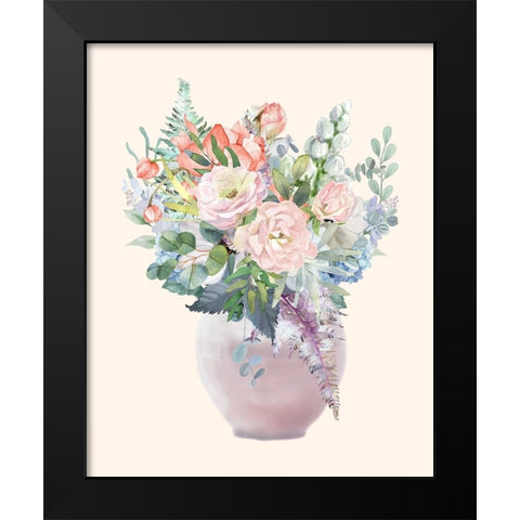 Night Of Romance 2 Black Modern Wood Framed Art Print by Keith, Jesse