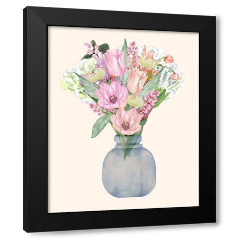 Night Of Romance 3 Black Modern Wood Framed Art Print by Keith, Jesse