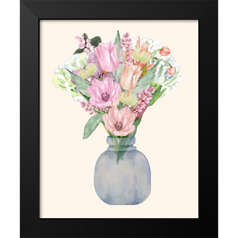 Night Of Romance 3 Black Modern Wood Framed Art Print by Keith, Jesse