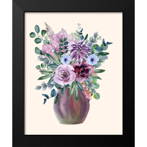 Night Of Romance 4 Black Modern Wood Framed Art Print by Keith, Jesse