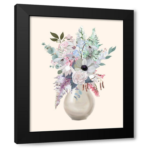 Night Of Romance 5 Black Modern Wood Framed Art Print by Keith, Jesse