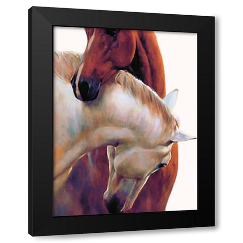 There For You Black Modern Wood Framed Art Print with Double Matting by Keith, Jesse