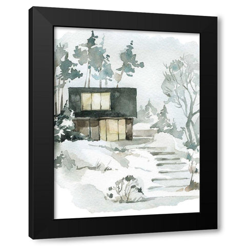 Walkway Black Modern Wood Framed Art Print by Keith, Jesse