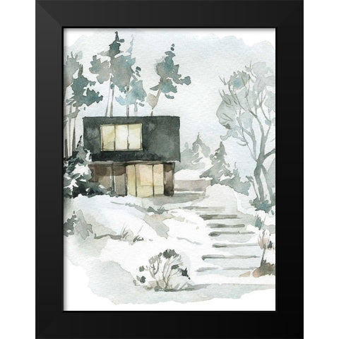 Walkway Black Modern Wood Framed Art Print by Keith, Jesse