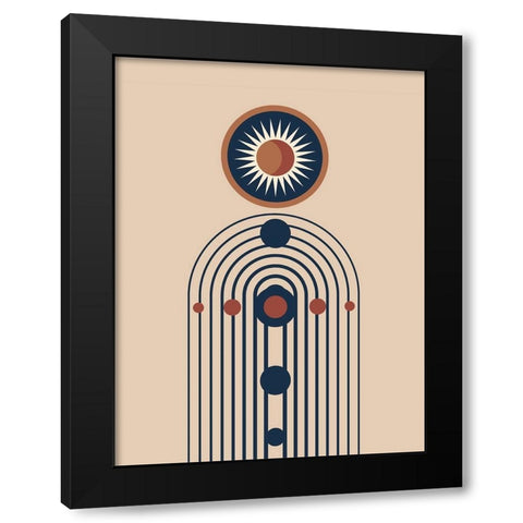 Sunrise New Orbit Black Modern Wood Framed Art Print by Keith, Jesse