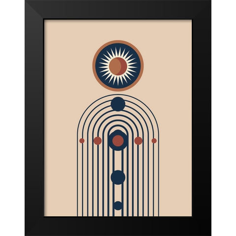 Sunrise New Orbit Black Modern Wood Framed Art Print by Keith, Jesse