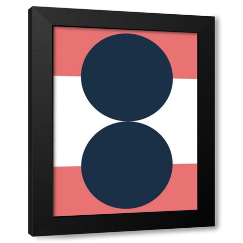 Bubblegum Black Modern Wood Framed Art Print with Double Matting by Keith, Jesse