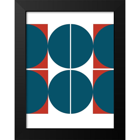 Split Sailor Black Modern Wood Framed Art Print by Keith, Jesse