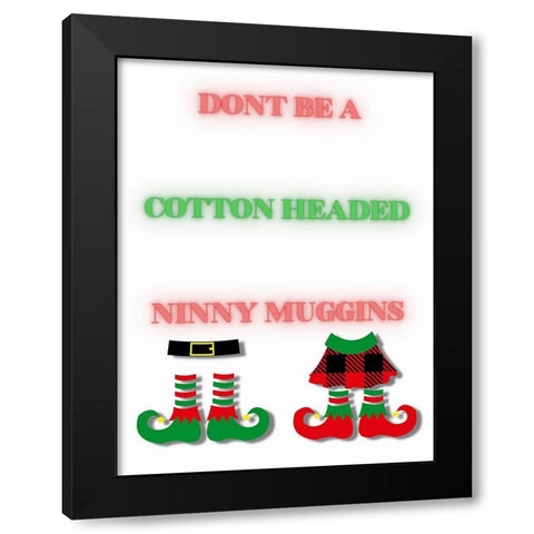 Ninny Muggins Black Modern Wood Framed Art Print by Keith, Jesse