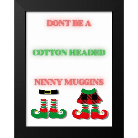 Ninny Muggins Black Modern Wood Framed Art Print by Keith, Jesse