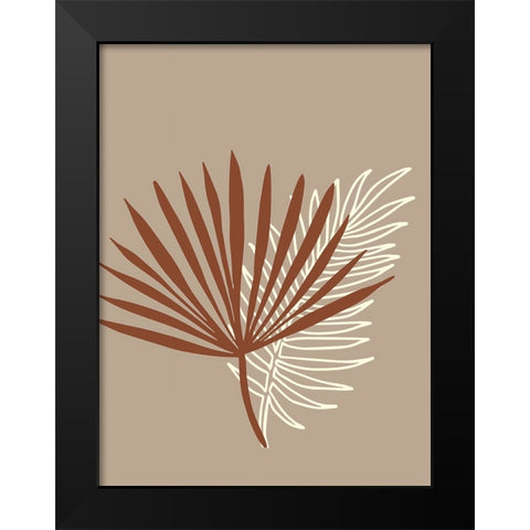 Picante Palm Black Modern Wood Framed Art Print by Keith, Jesse
