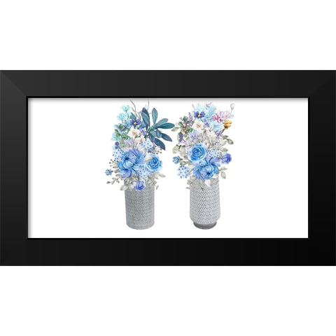 Flowers Of Infatuation Black Modern Wood Framed Art Print by Keith, Jesse