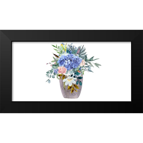 Spring Grace Black Modern Wood Framed Art Print by Keith, Jesse