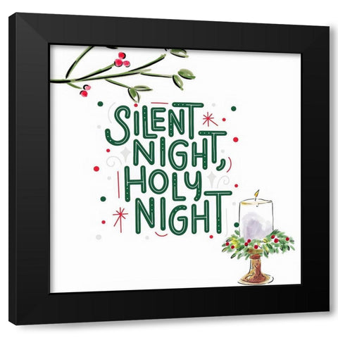 Holy Night Black Modern Wood Framed Art Print by Keith, Jesse