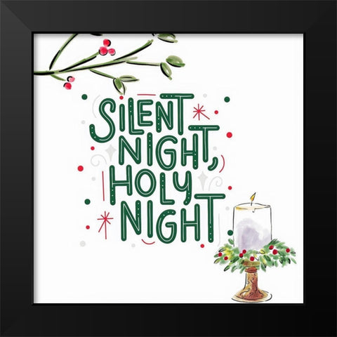 Holy Night Black Modern Wood Framed Art Print by Keith, Jesse